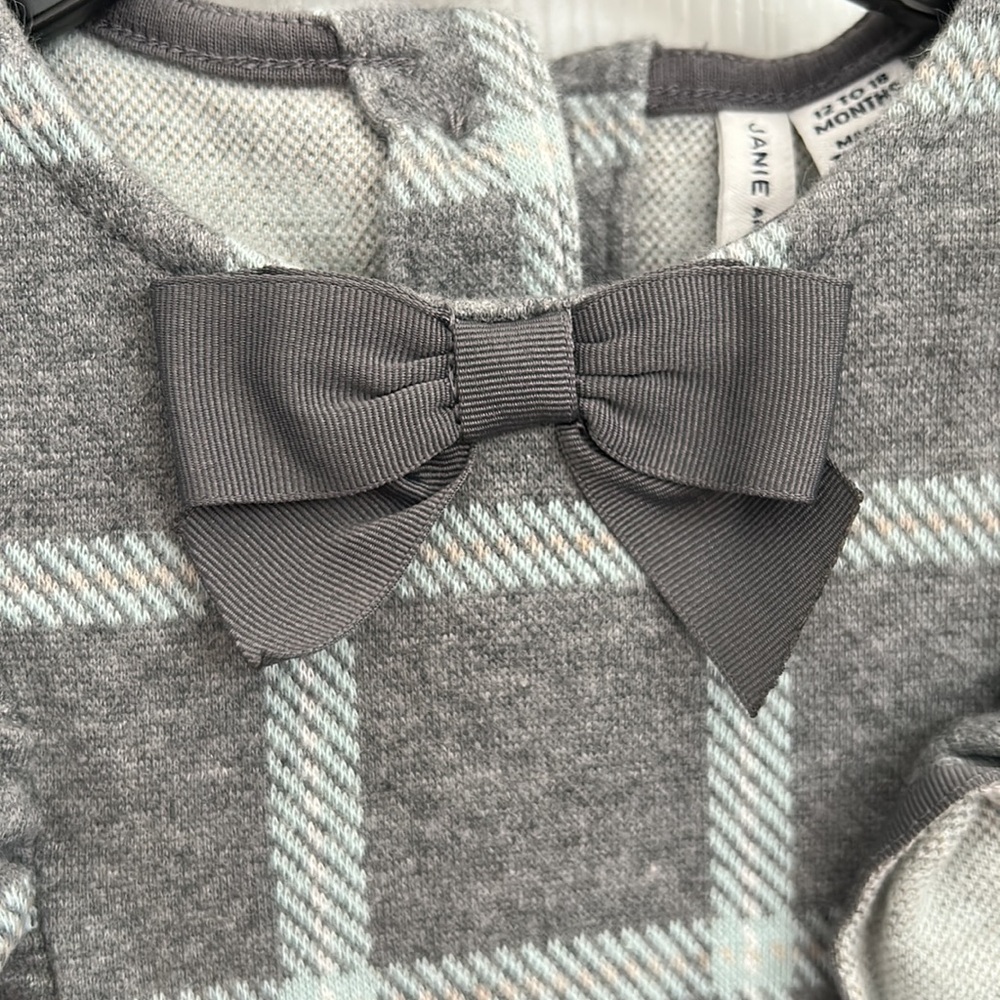 Janie And Jack Plaid Jacquard Dress - Picture 6 of 6